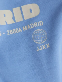 JXJADA SOFT LOOSE LS SWEAT SWT SN silver lake blue