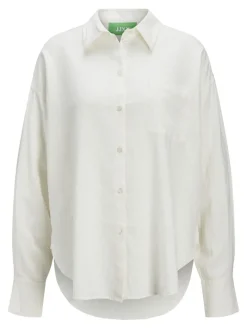 JXJAMIE BREEZE SUMMER LS SHIRT WVN SN blanc de blanc