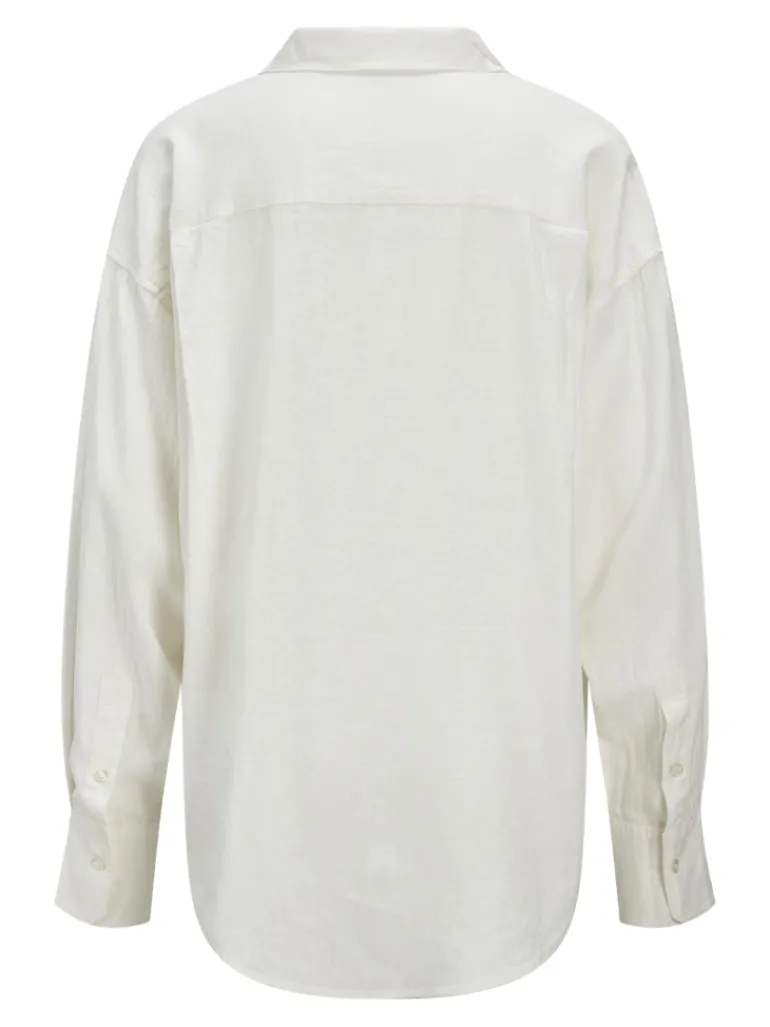 JXJAMIE BREEZE SUMMER LS SHIRT WVN SN blanc de blanc