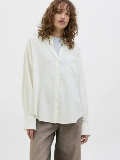 JXJAMIE BREEZE SUMMER LS SHIRT WVN SN blanc de blanc