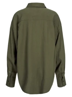 JXJAMIE BREEZE SUMMER LS SHIRT WVN SN dusty olive