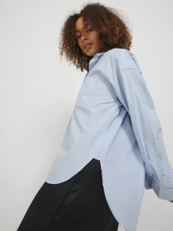 JXJAMIE LS RELAXED POPLIN SHIRT WVN NOOS cashmere blue