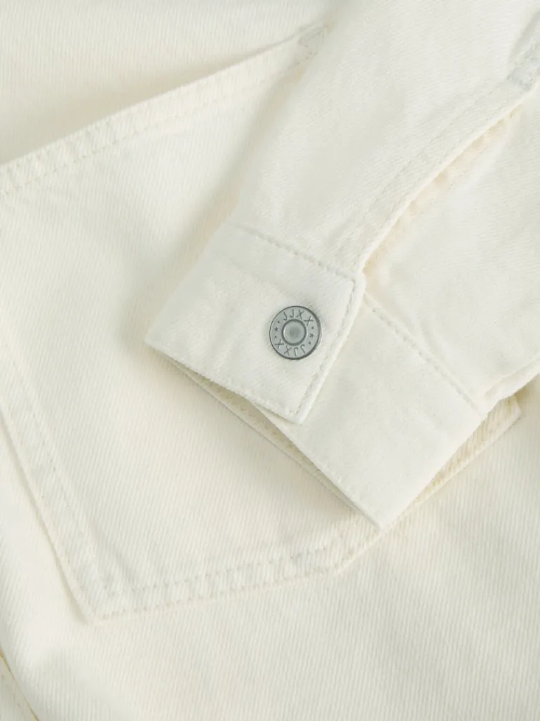 JXJAMILA LS DENIM OVERSHIRT DNM white denim
