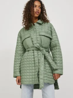 JXLAIN QUILTED COAT OTW loden frost