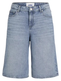 JXLAURA LONG MW DENIM SHORTS DNM SN light blue denim