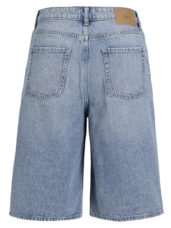 JXLAURA LONG MW DENIM SHORTS DNM SN light blue denim