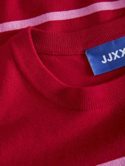 JXLAYLA COMFY LS CREW NECK KNIT SN racing red
