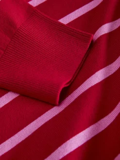 JXLAYLA COMFY LS CREW NECK KNIT SN racing red