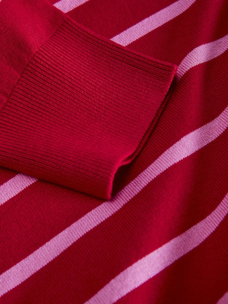 JXLAYLA COMFY LS CREW NECK KNIT SN racing red