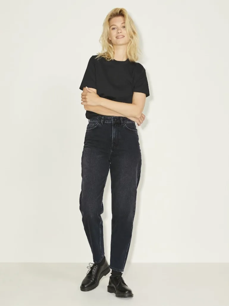 JXLISBON MOM HW CR4007 black denim