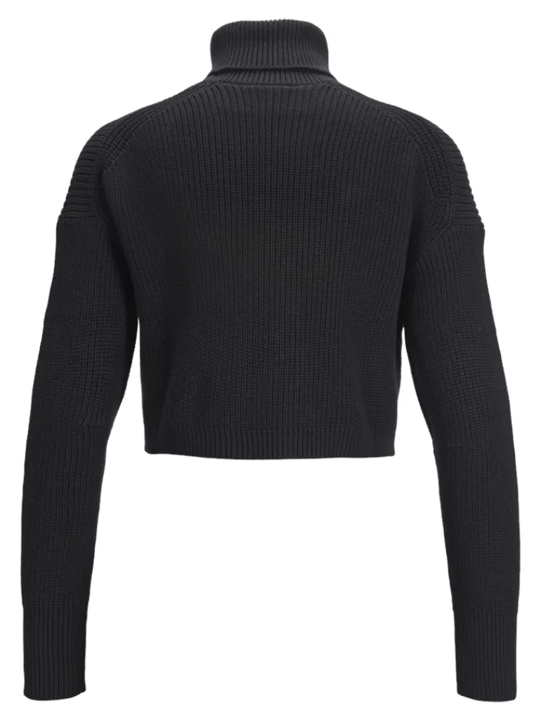 JXLIV TWIST CROP HIGH NECK KNIT black