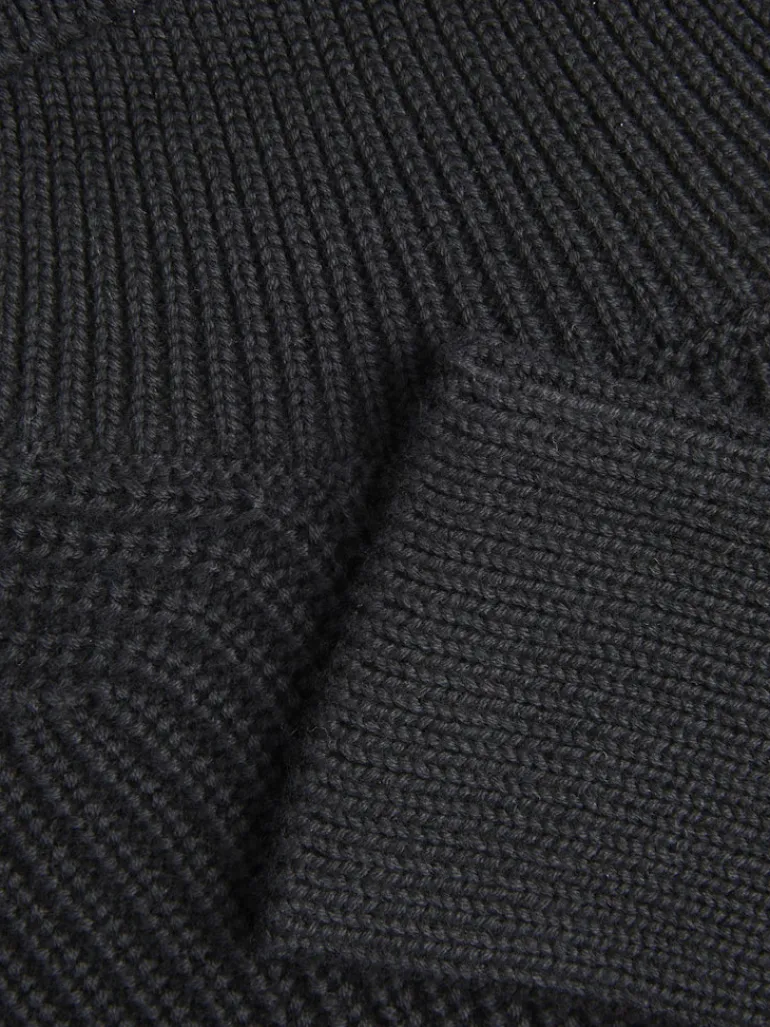 JXLIV TWIST CROP HIGH NECK KNIT black