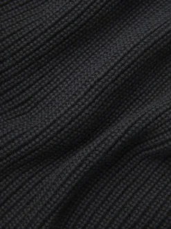 JXLIV TWIST CROP HIGH NECK KNIT black