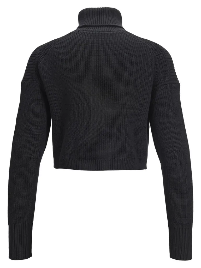 JXLIV TWIST CROP HIGH NECK KNIT black
