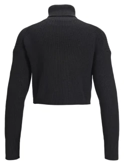 JXLIV TWIST CROP HIGH NECK KNIT black