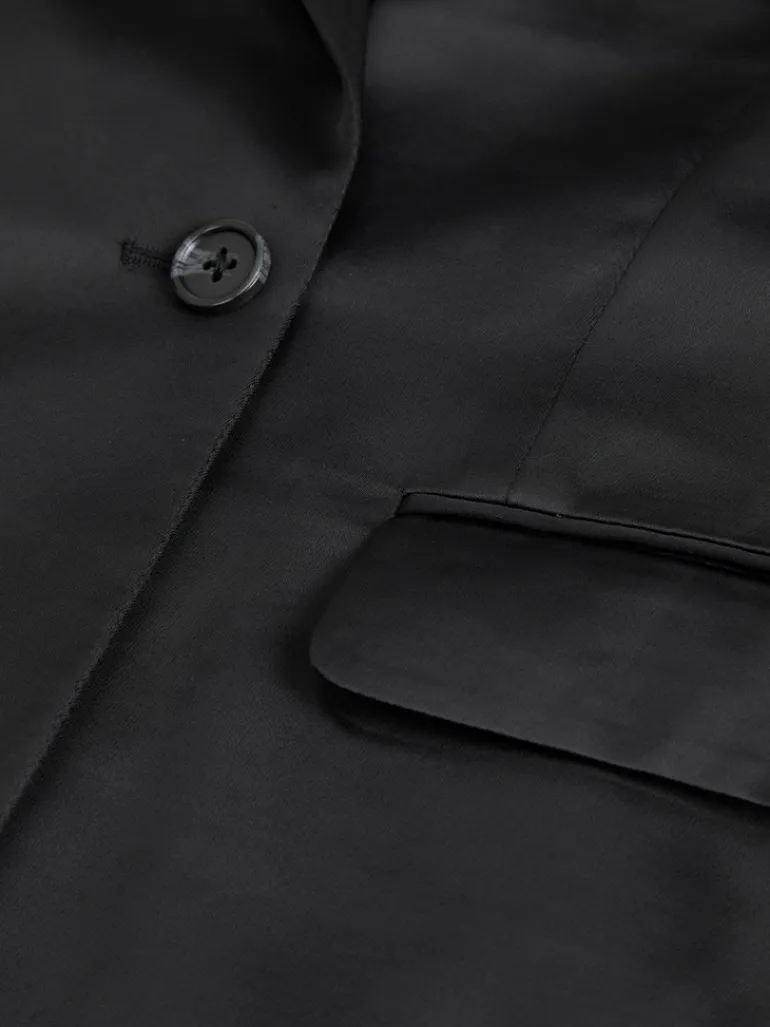 JXMARY SATIN BLAZER black