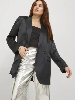 JXMARY SATIN BLAZER black