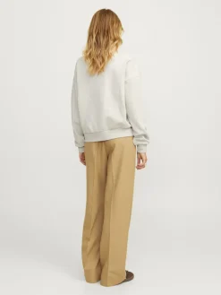 JXMERLE RLX SHORT LS CREW SWT LN moonbeam