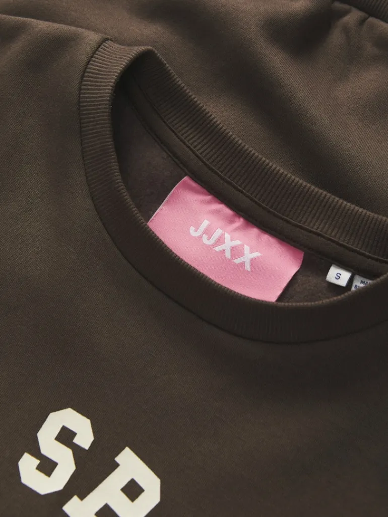 JXMERLE RLX SHORT LS CREW SWT LN bracken