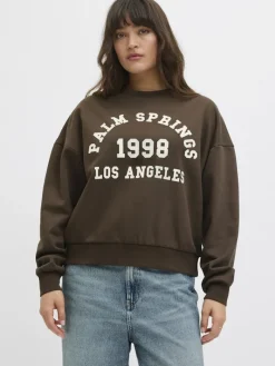 JXMERLE RLX SHORT LS CREW SWT LN bracken