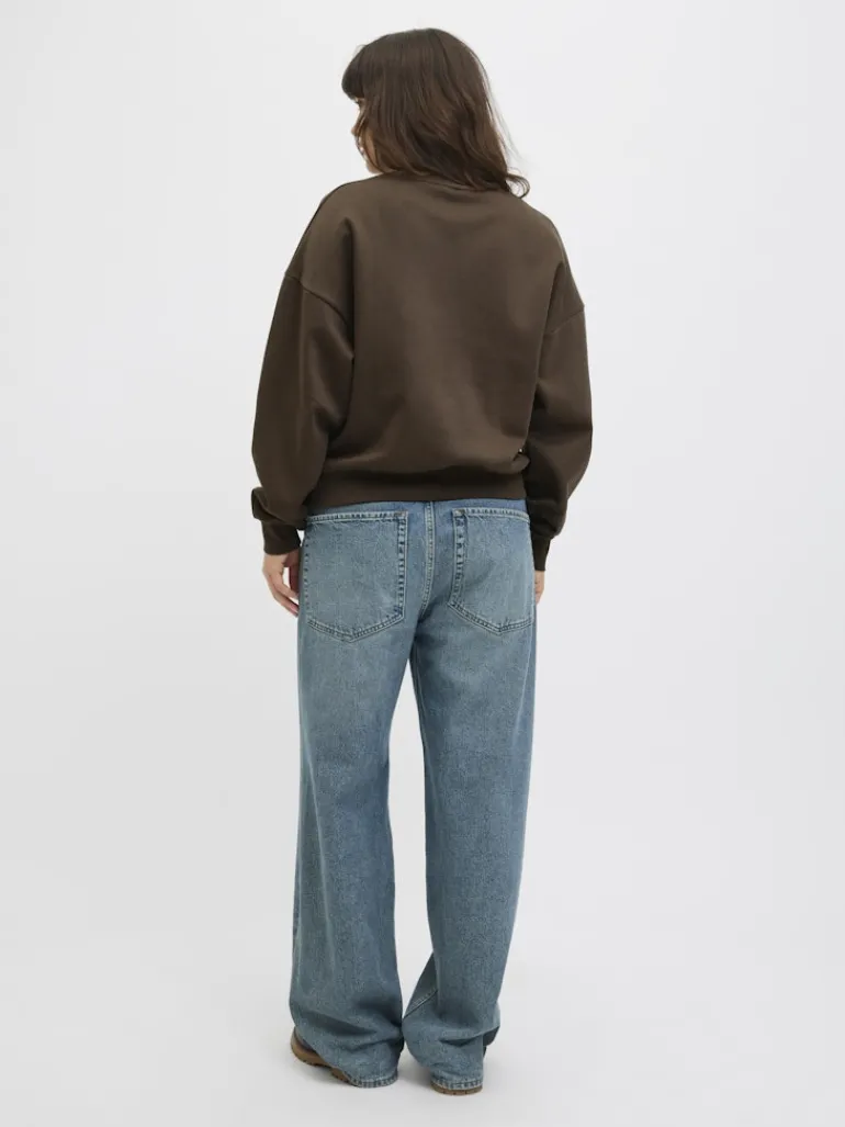 JXMERLE RLX SHORT LS CREW SWT LN bracken
