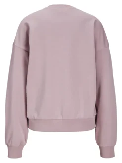 JXMERLE SPRING RLX SHORT LS CREW SWT LN mauve shadows
