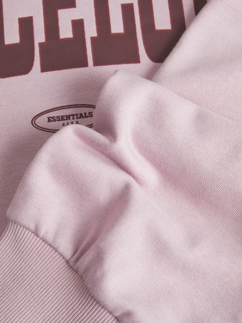 JXMERLE SPRING RLX SHORT LS CREW SWT LN mauve shadows