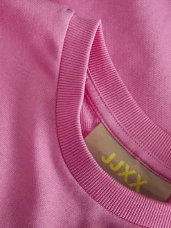 JXMERLE SPRING RLX SHORT LS CREW SWT LN morning glory