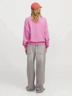 JXMERLE SPRING RLX SHORT LS CREW SWT LN morning glory