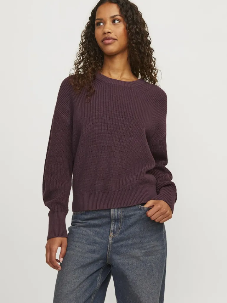 JXMILA TWIST CREW NECK KNIT NOOS sassafras