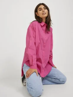 JXMISSION LS OVERSIZE SHIRT NOOS carmine rose