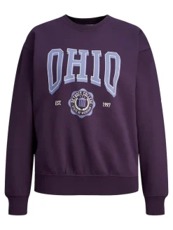 JXOHIO RLX LS CREW SWT purple velvet