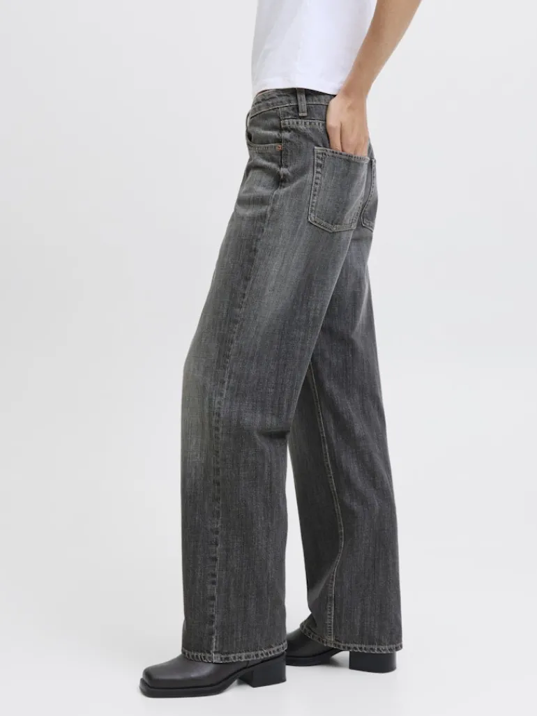 JXPALERMO LOOSE LW JEANS R231 DNM SN dark grey denim
