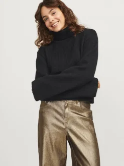 JXROSANNA ROLL NECK KNIT black