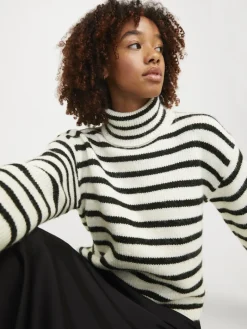 JXROSANNA ROLL NECK KNIT vanilla ice