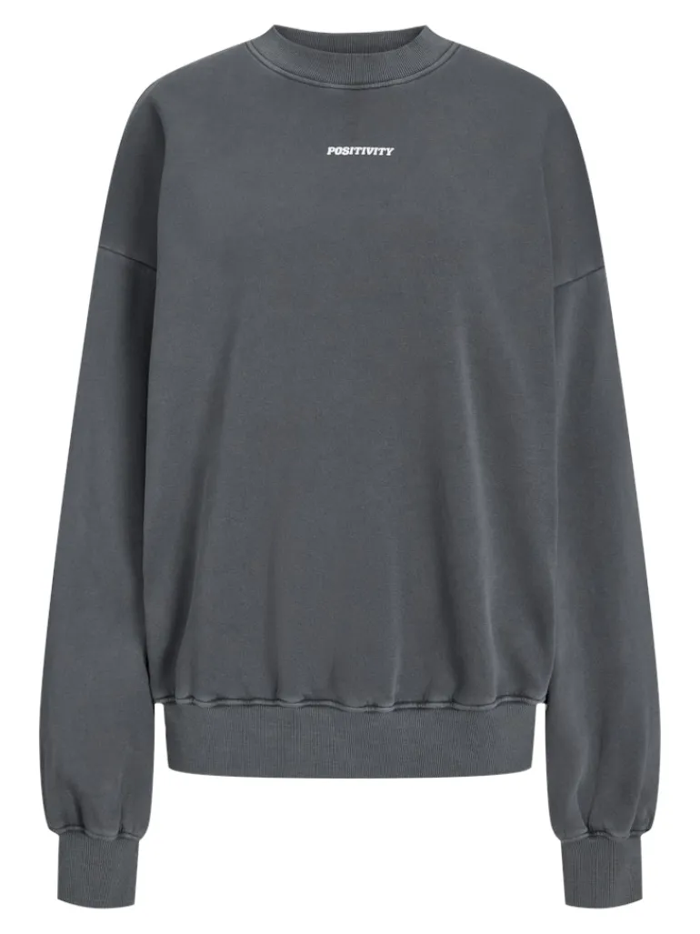 JXSANDRA RLX LS WASH CREW SWT black