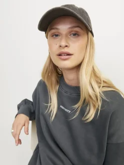 JXSANDRA RLX LS WASH CREW SWT black