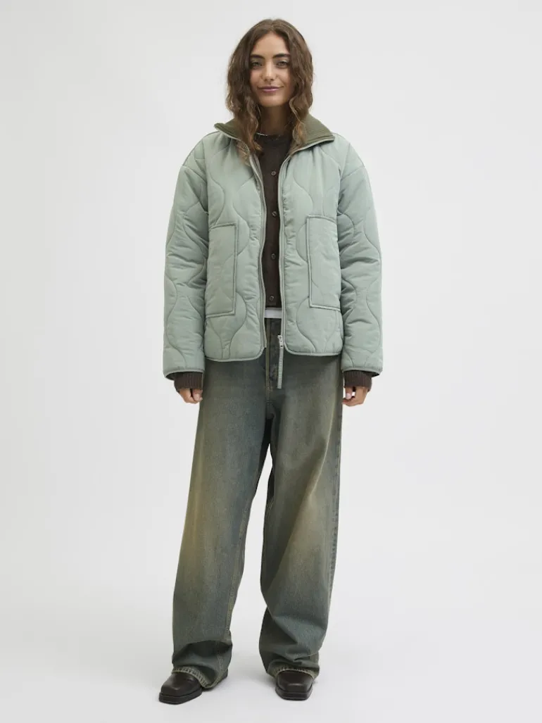 JXSERENA MID QUILTED JACKET OTW SN sea spray