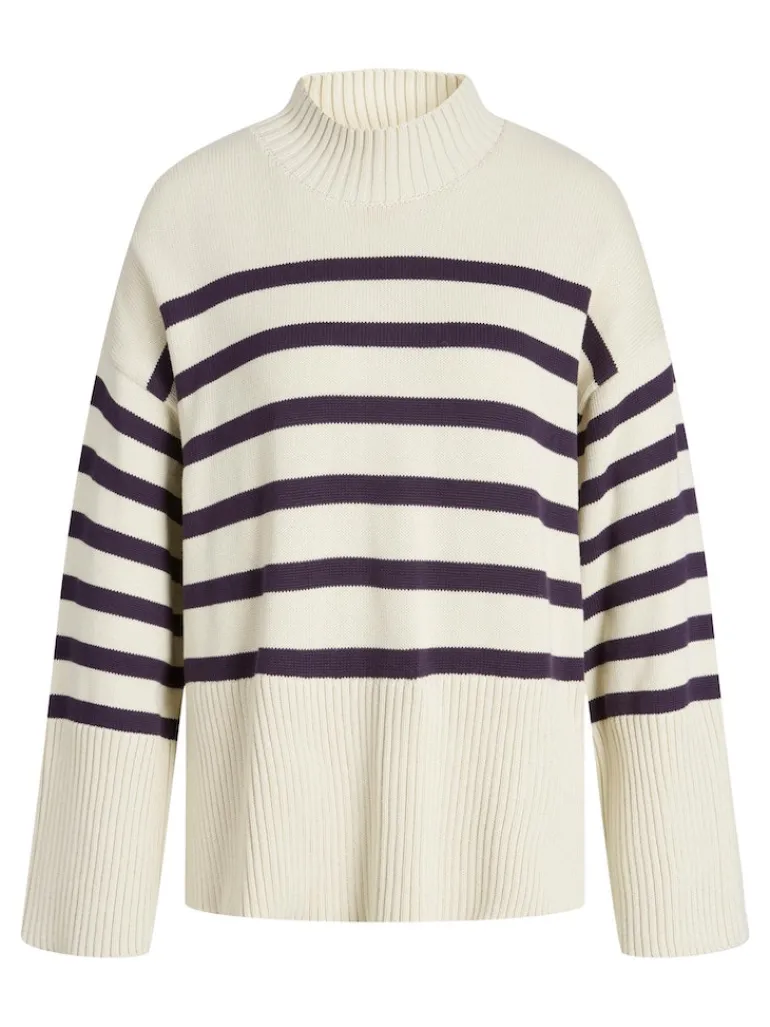 JXSIA HIGH NECK KNIT bone white
