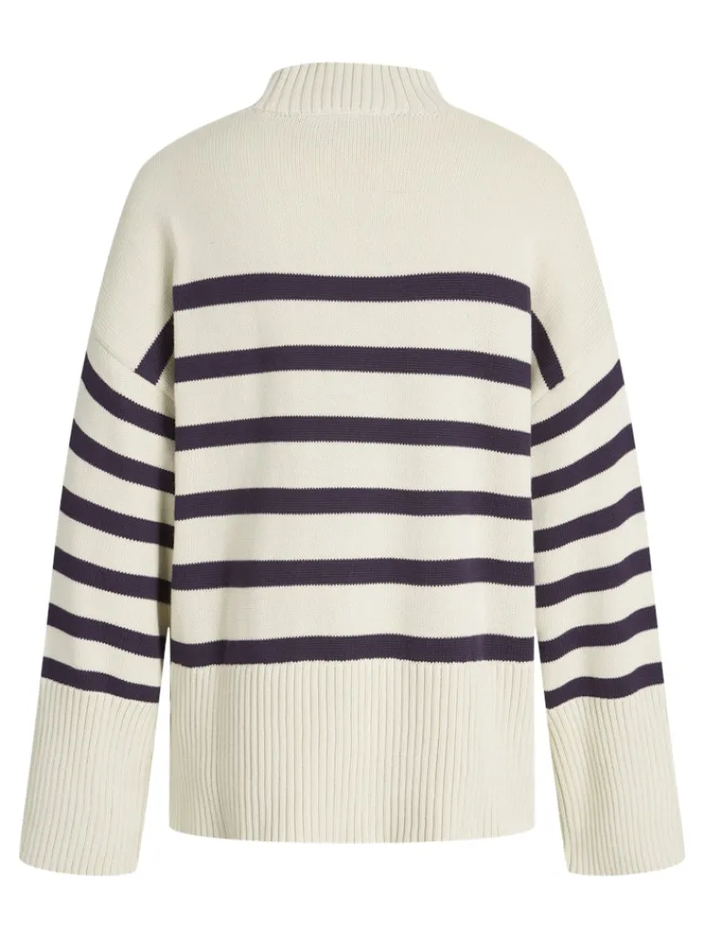 JXSIA HIGH NECK KNIT bone white