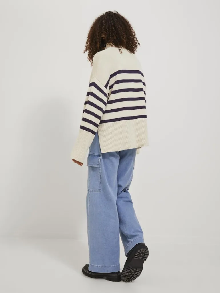 JXSIA HIGH NECK KNIT bone white