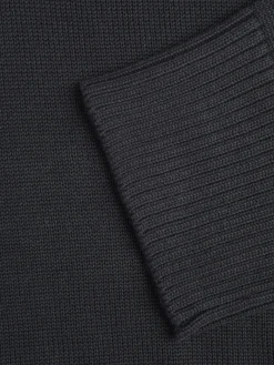 JXSIANA TWIST HIGH NECK KNIT NOOS black