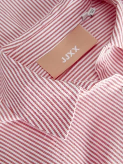 JXSIVA OXFORD LS SHIRT WVN fiery red