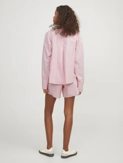 JXSIVA OXFORD LS SHIRT WVN fiery red