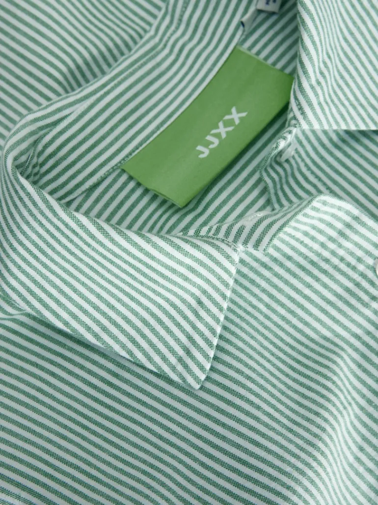 JXSIVA OXFORD LS SHIRT WVN grayed jade