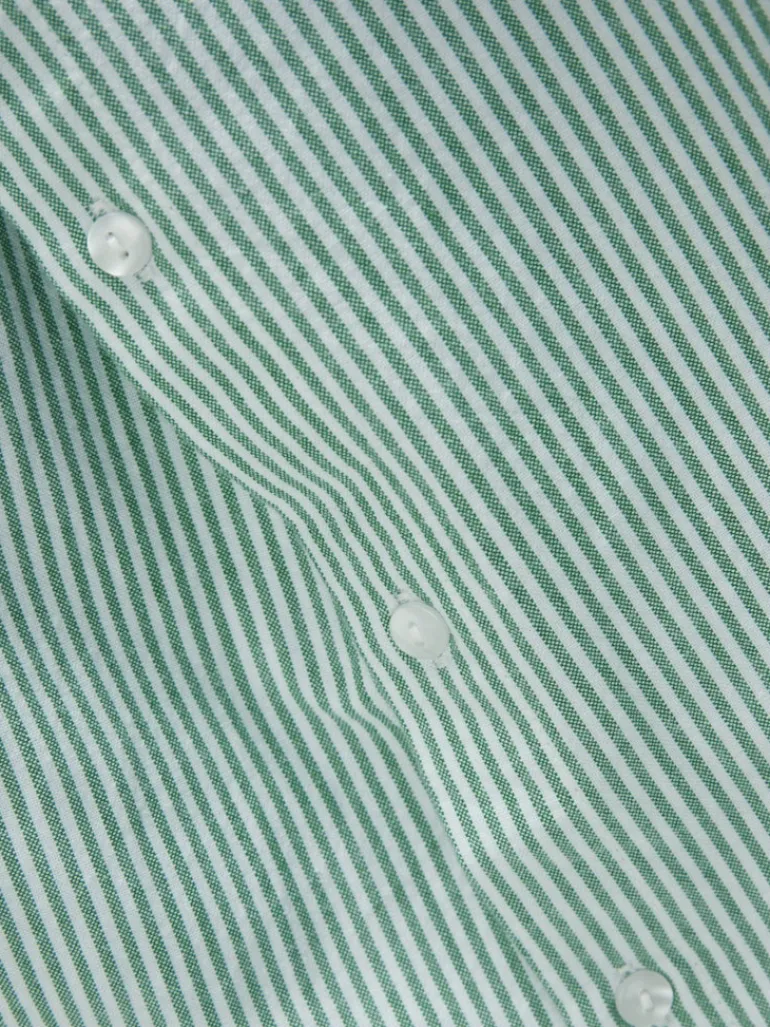 JXSIVA OXFORD LS SHIRT WVN grayed jade