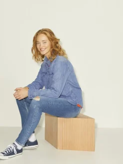JXSOPHI LS DENIM SHIRT NOOS medium blue denim