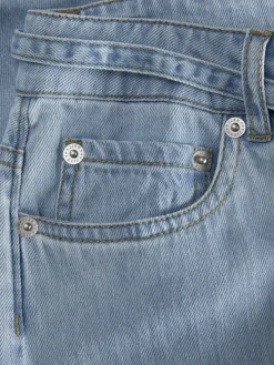 JXSURA WIDE MW JEANS DNM light blue denim