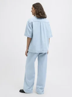 JXSURA WIDE MW JEANS DNM light blue denim