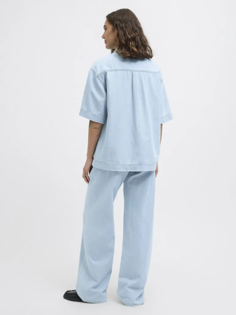 JXSURA WIDE MW JEANS DNM light blue denim